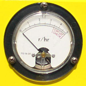 Close-up of Civil Defense Survey Meter.