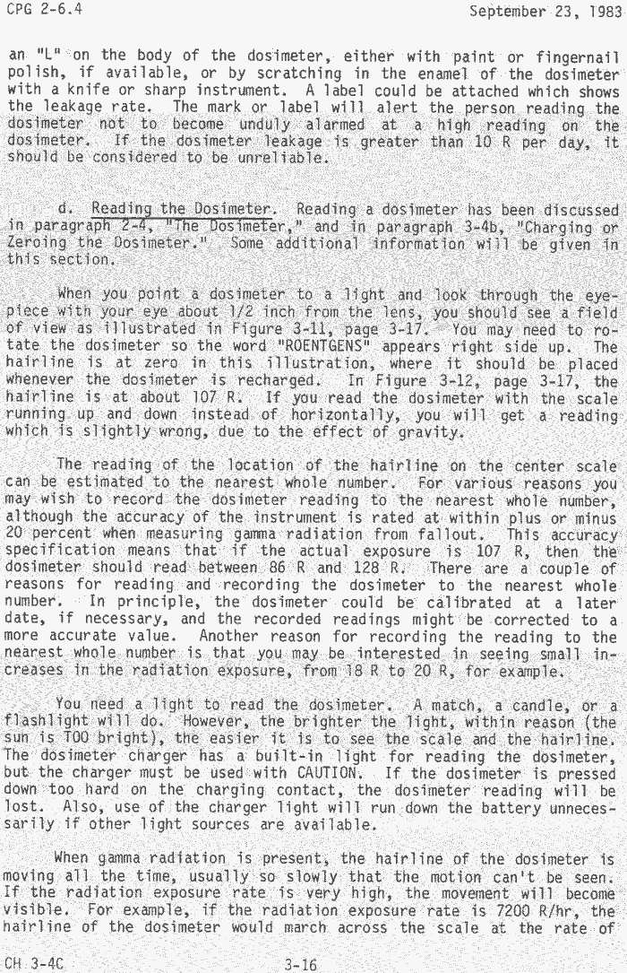 FEMA Civil Defense Radiation Meters Detectors and detection Geiger Counters fallout shelter plans and info